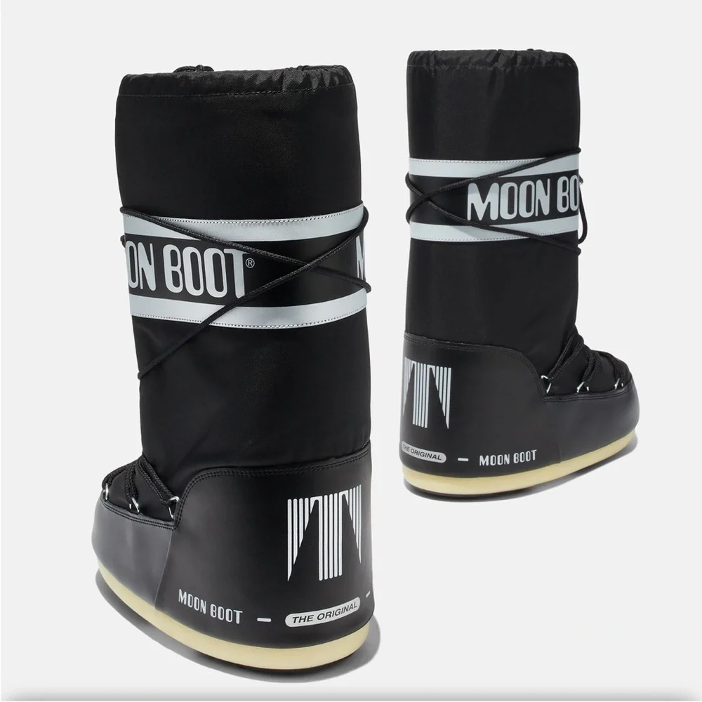 🎉HP🎉Moon Boot Icon Black Nylon Boots - Picture 4 of 5